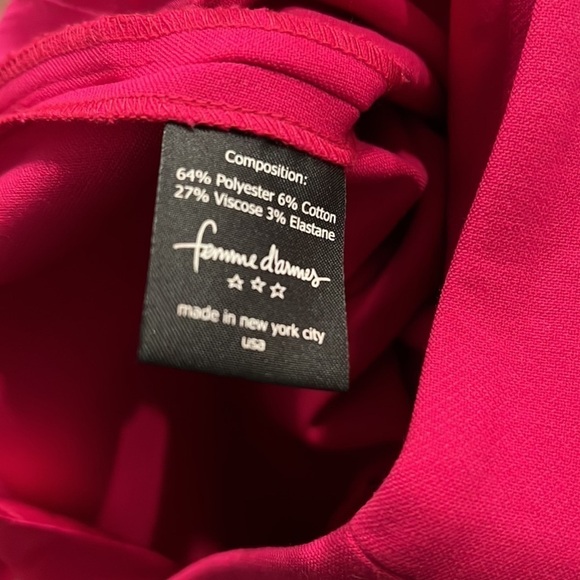 Femme d’armes Pink Tapered Cuffed Trousers Size 2 - Picture 8 of 8